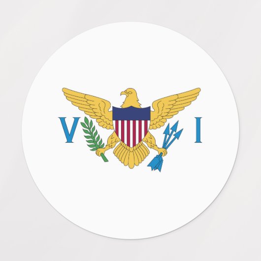 US Maagdeneilanden Labels (Design 2)