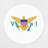 US Maagdeneilanden Labels (Design 1)