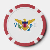 US Maagdeneilanden Poker Chips (Achterkant)