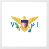 US Maagdeneilanden Raamsticker (Vel)