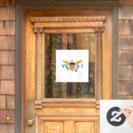 US Maagdeneilanden Raamsticker (Huis Deur)