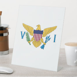 US Maagdeneilanden Reclamebord Met Voetstuk