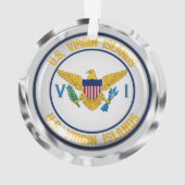 US Maagdeneilanden Ronde Embleem Ornament (achterkant)