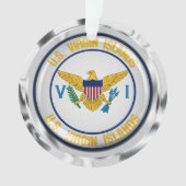 US Maagdeneilanden Ronde Embleem Ornament (voorkant)