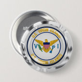US Maagdeneilanden Ronde Embleem Ronde Button 7,6 Cm (Voorkant /achterkant)
