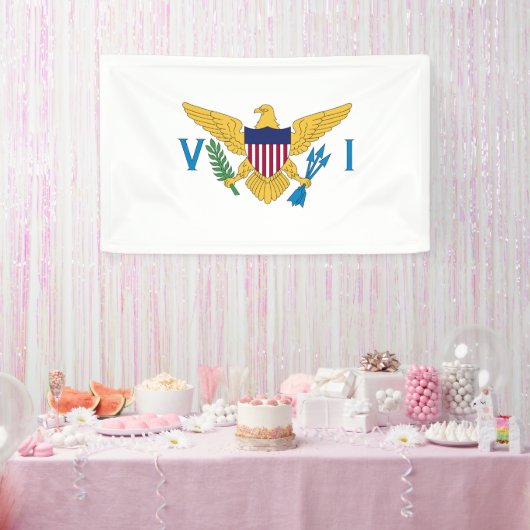 US Maagdeneilanden Spandoek (Feest)