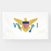 US Maagdeneilanden Spandoek (Horizontaal)