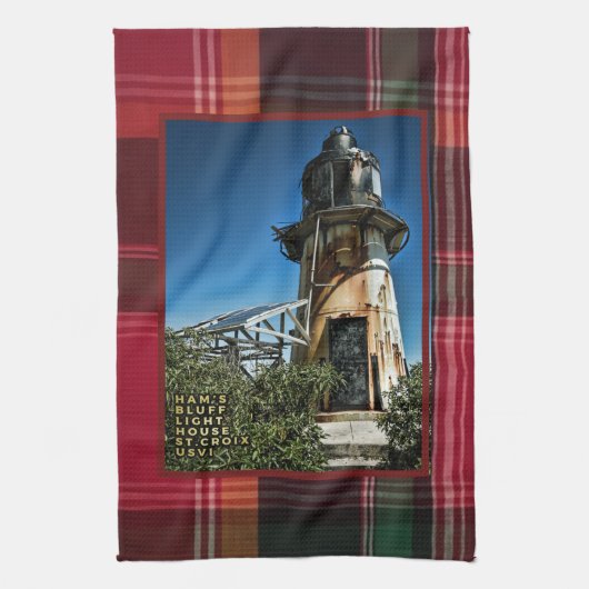 US Maagdeneilanden St. Croix USVI Light House Theedoek (Verticaal)