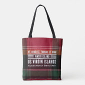 US Maagdeneilanden St. Thomas St. Croix Personalis Tote Bag (Achterkant)