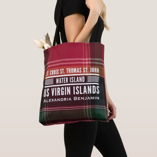 US Maagdeneilanden St. Thomas St. Croix Personalis Tote Bag (Dichtbij)