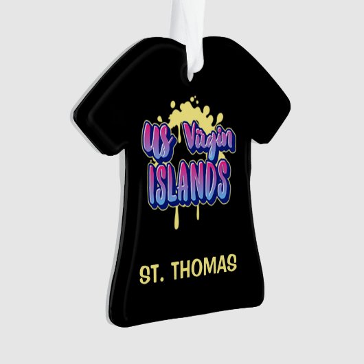 US Maagdeneilanden St. Thomas USVI Kerstmis Ornament (voorkant)