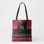 US Maagdeneilanden St. Thomas USVI Madras Monogram Tote Bag (Voorkant)