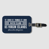 US Maagdeneilanden USVI Caraïben personaliseren Bagagelabel (Voorkant (horizontaal))