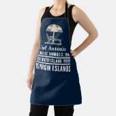US Maagdeneilanden USVI Caraïben personaliseren Schort (Insitu)