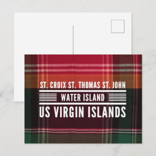 US Maagdeneilanden USVI Madras Caribbean Briefkaart