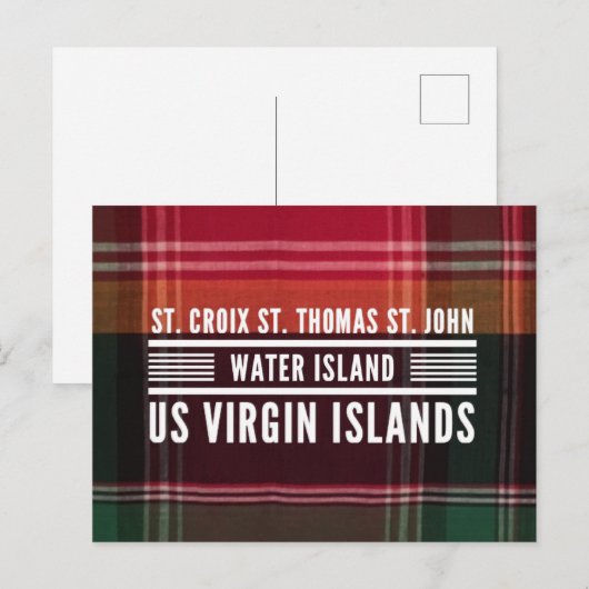 US Maagdeneilanden USVI Madras Caribbean Briefkaart (Voorkant / Achterkant)