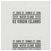 US Maagdeneilanden USVI Pattern Caribbean Stof (Close Up)