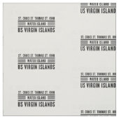 US Maagdeneilanden USVI Pattern Caribbean Stof (Swatch)