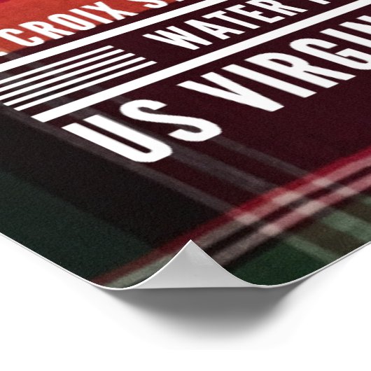 US Maagdeneilanden USVI St. Croix St. Thomas Madra Poster (Hoek)