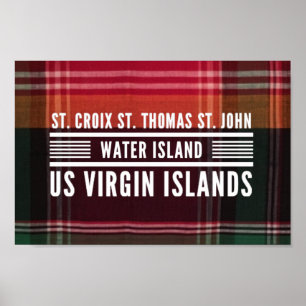 US Maagdeneilanden USVI St. Croix St. Thomas Madra Poster