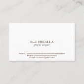 US Maagdeneilanden Visitekaartje (Achterkant)