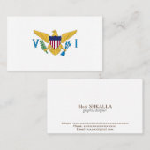 US Maagdeneilanden Visitekaartje (Voorkant / Achterkant)