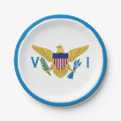 US Maagdeneilanden Vlag borden, feest, sport Papieren Bordje (Voorkant)