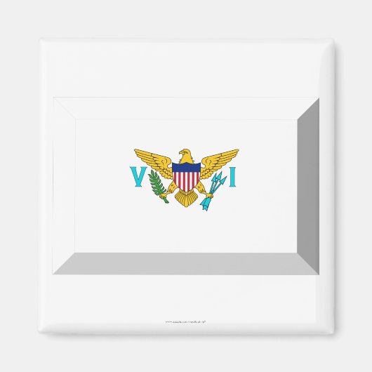 US Maagdeneilanden Vlaggenjuweel Magneet (Voorkant)