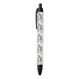 US Made Black & White Hand Painted Coffee Art Pen