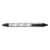 US Made Black & White Hand Painted Coffee Art Pen (Achterkant)
