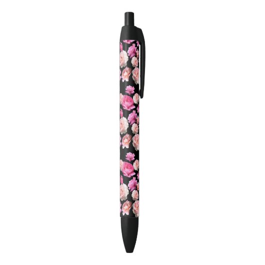 US Made Elegant Romantic Roses Floral Pen (Achterkant (Verticaal))
