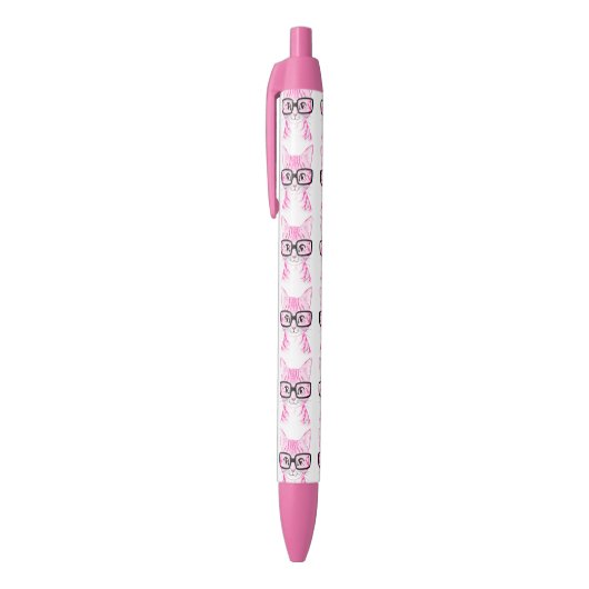 US Made Hand Drage Nerdy Cat Art Pen (Top (Verticaal))