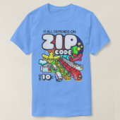 US Mail 70s Postcode Ontwerp sla de USPS op T-shirt (Design voorkant)