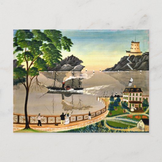 US Mail Boat, 1885 Briefkaart (Voorkant)