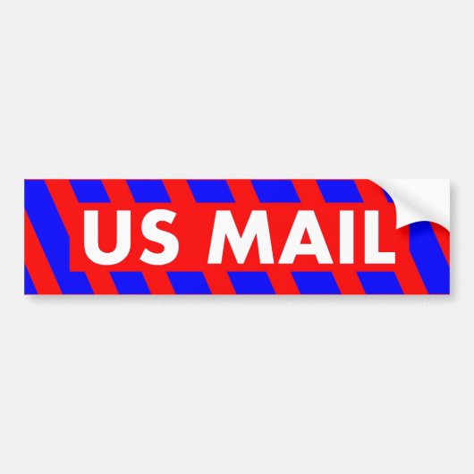 US MAIL BUMPERSTICKER (Voorkant)
