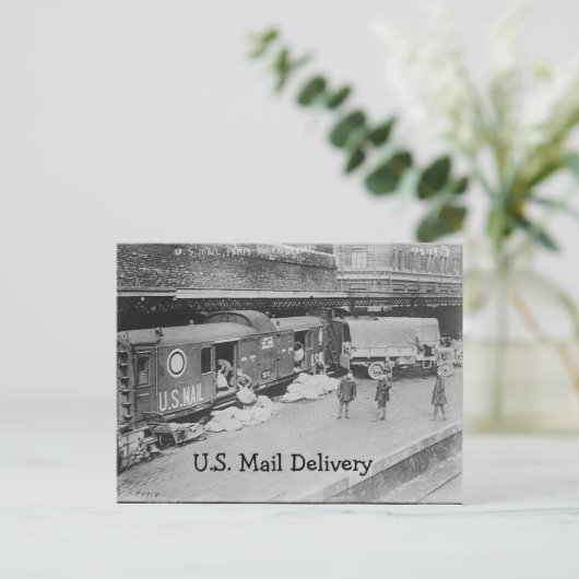 US Mail Delivery Briefkaart (Staand voorkant)