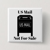 US Mail niet te koop Button (Voorkant)