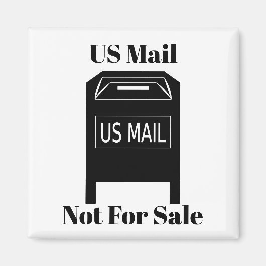 US Mail niet te koop Magneet (Voorkant)