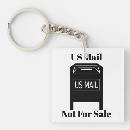 US Mail niet te koop Sleutelhanger (voorkant)