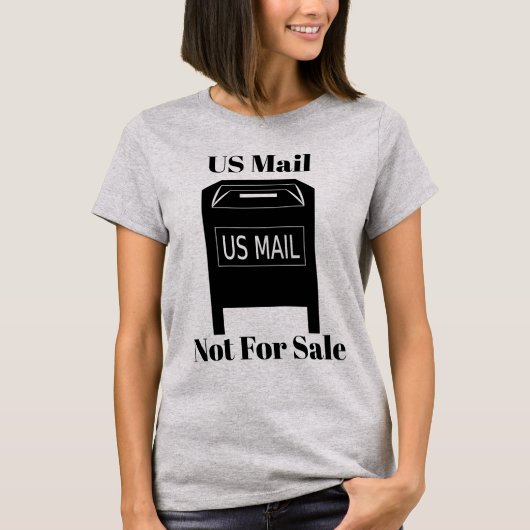 US Mail niet te koop T-shirt (Voorkant)