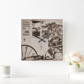 US Mail Wall lock Vierkante Klok (Huis)