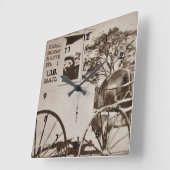 US Mail Wall lock Vierkante Klok (Hoek)