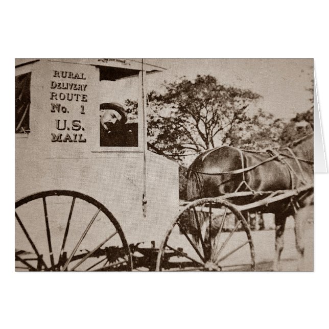  US Mail Wenskaart (Voorkant Horizontaal)