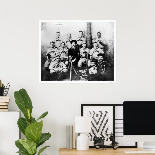 US Maine Baseball Team 1898 Poster (Thuiskantoor)