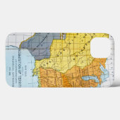 US MAP, 1776-1884 Case-Mate iPhone CASE (Achterkant (horizontaal))