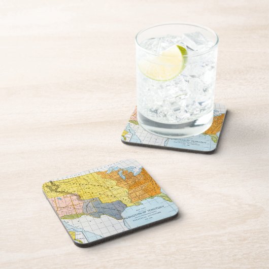 US MAP, 1776-1884 DRANKJES ONDERZETTER (Rechterzijde)