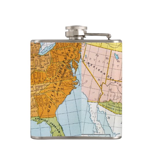 US MAP, 1776-1884 HEUPFLES (Achterkant)