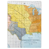 US MAP, 1776-1884 KLEMBORD (Achterkant)