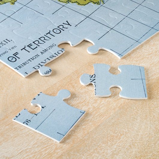 US MAP, 1776-1884 LEGPUZZEL (Zijkant)