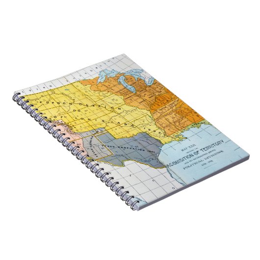 US MAP, 1776-1884 NOTITIEBOEK (Rechterzijde)